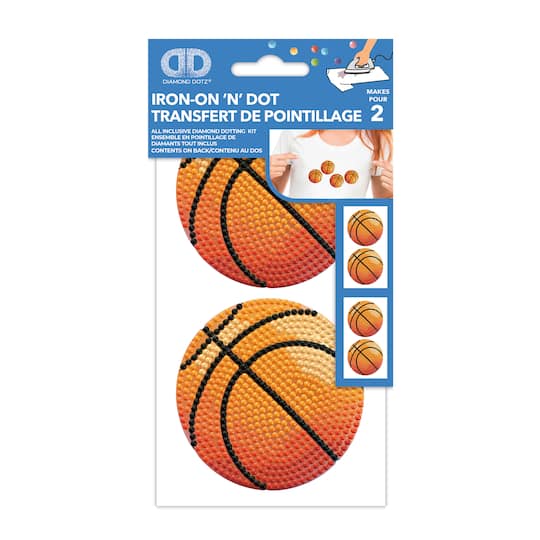Diamond Dotz® Basketball Iron-On 'n' Dot Kit
